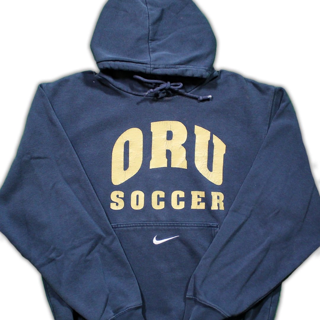 Vintage Soccer Nike Middle Check Hoodie | Rebalance Vintage.