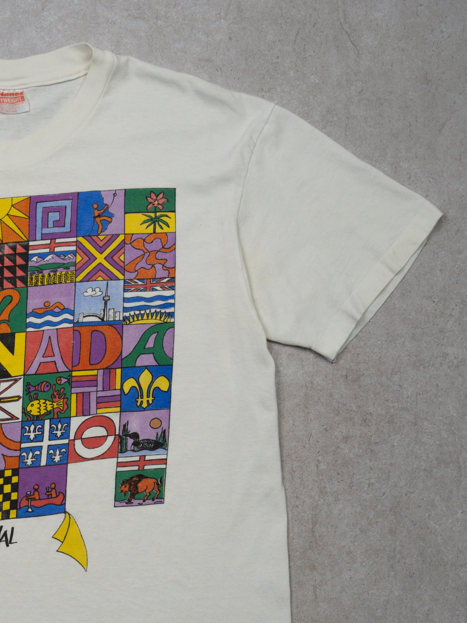 Vintage 80s White Hostelling International Tee (M)