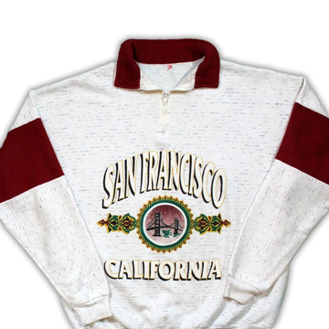 Vintage 80s San Fran California ¼ Zip Sweater | Rebalance Vintage.