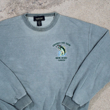 Vintage Coroingle Lake Cabins Crewneck (L/XL) | Rebalance Vintage.