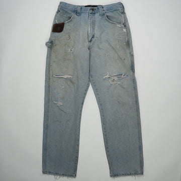 Vintage light washed Wrangler Riggs Workwear Jeans (34) | Rebalance Vintage.
