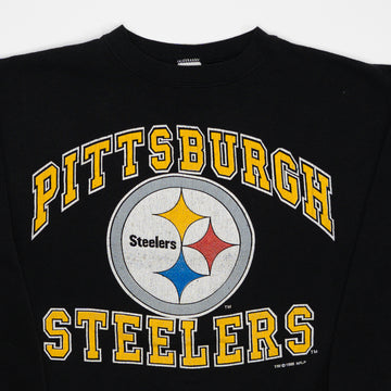 Vintage '95 Black Pittsburgh Steelers Crewneck (M) | Rebalance Vintage.