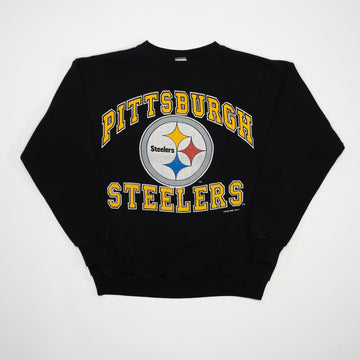 Vintage '95 Black Pittsburgh Steelers Crewneck (M) | Rebalance Vintage.