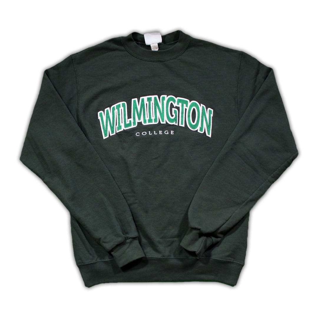 Vintage Green Wilmington College Crewneck | Rebalance Vintage.