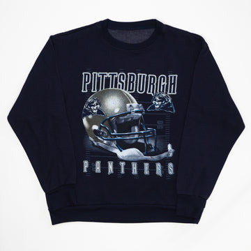 Vintage Pittsburgh Panthers Football Helmet Crewneck (M/L) | Rebalance Vintage.