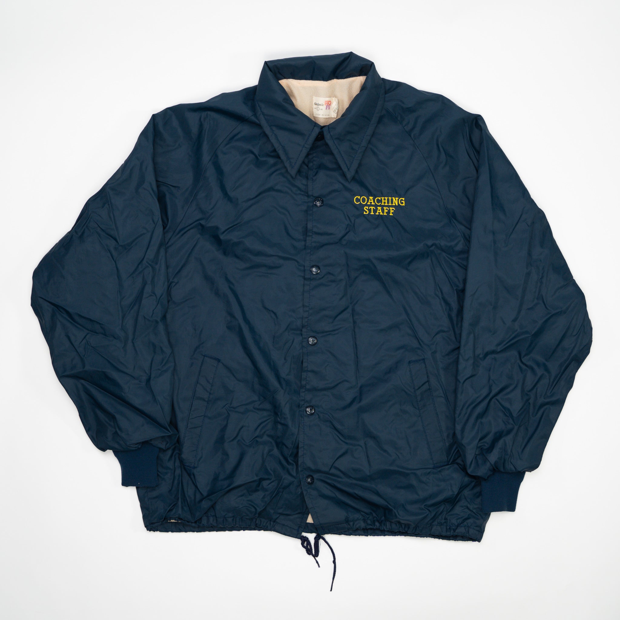 VIntage 70s Navy South Lyon Panthers Coach Windbreaker (L) | Rebalance Vintage.