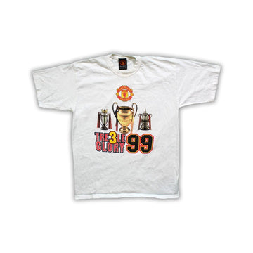 Vintage 1999 Manchester United Tri3le Glory Tee | Rebalance Vintage.