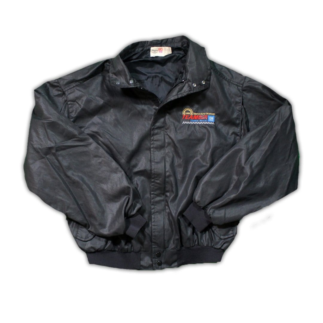 Vintage Black GM Team Motorsports Bomber Jacket | Rebalance Vintage.