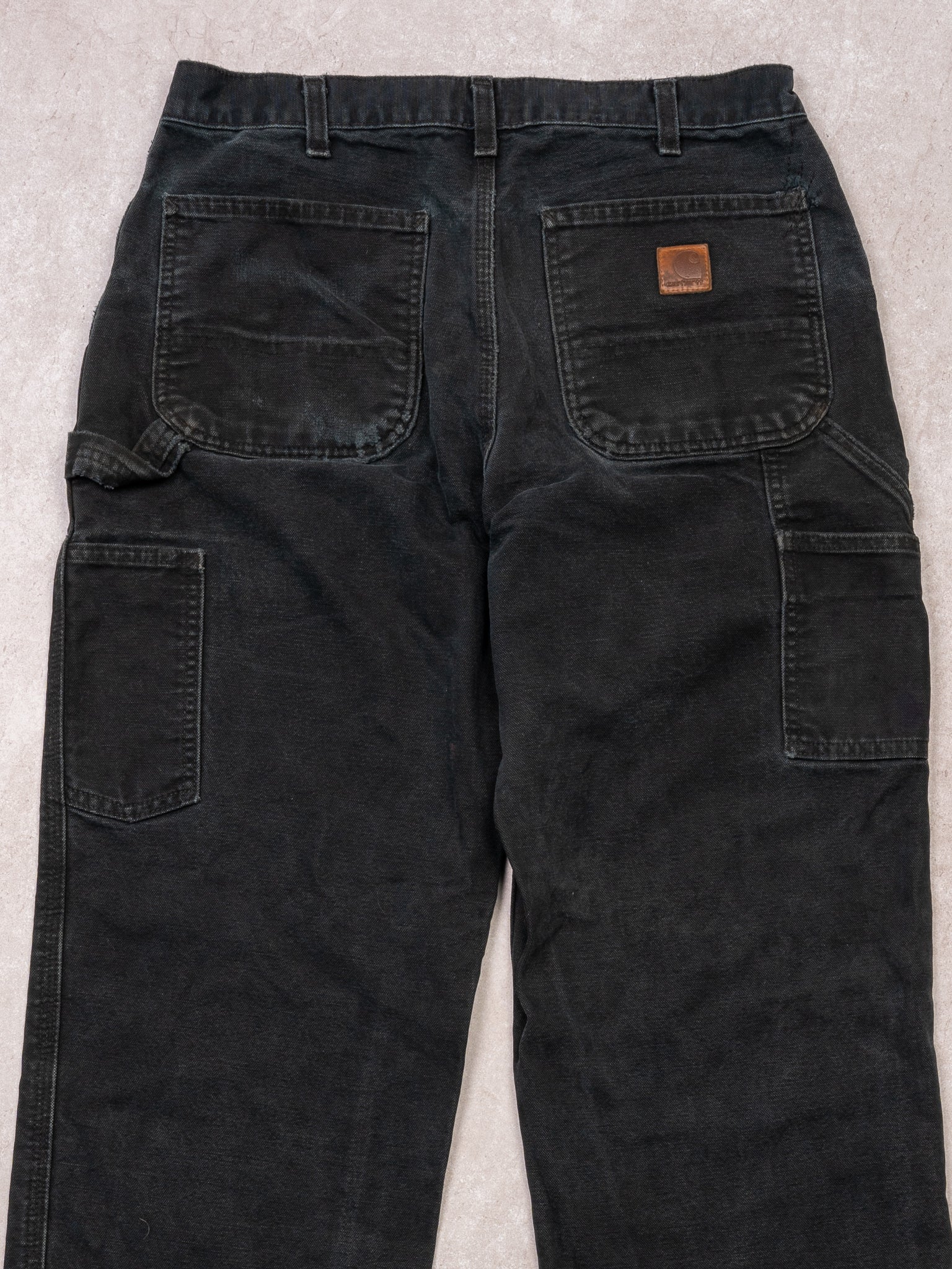 Vintage Rugged Black Loose Fit Carhartt Cargo Pants (32 x 32)