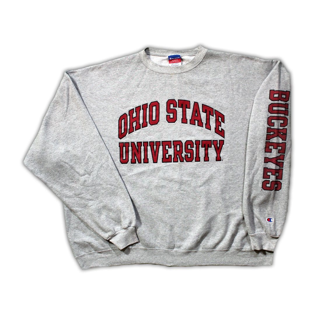 Vintage grey Ohio State University x Champion Crewneck | Rebalance Vintage.