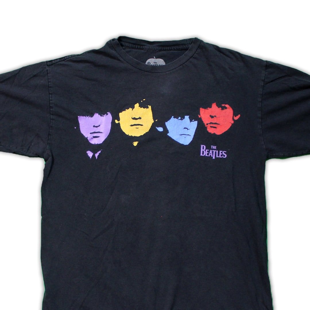 Vintage The Beatles Multicoloured Faces Tee (S/M) | Rebalance Vintage.