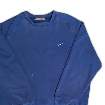 Vintage 00s Blue Nike Essential Crewneck | Rebalance Vintage.