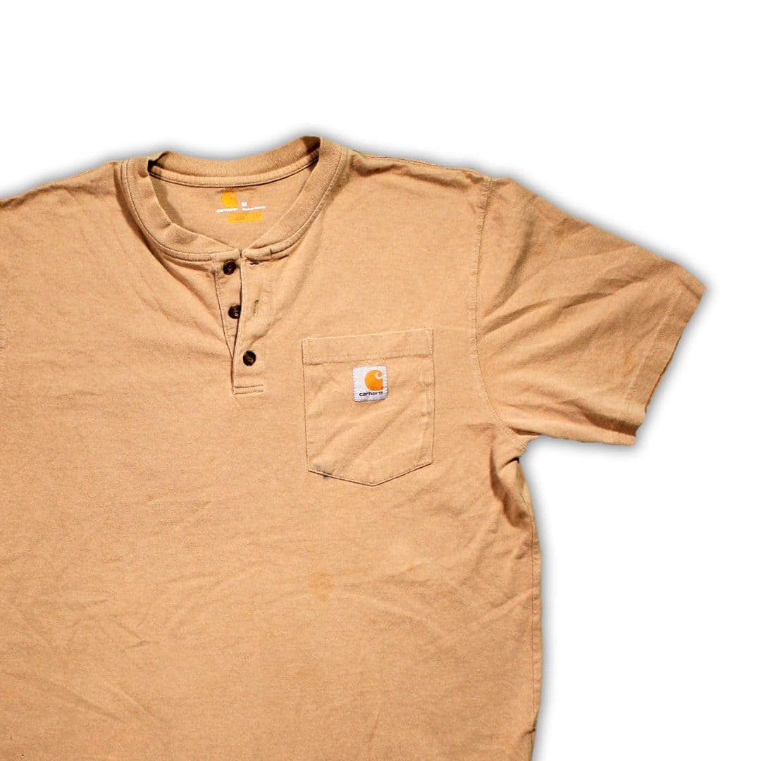 Vintage Brown Carhartt Button Up Tee | Rebalance Vintage.