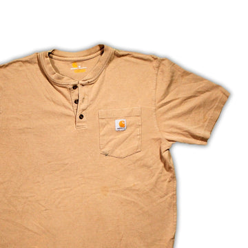 Vintage Brown Carhartt Button Up Tee | Rebalance Vintage.