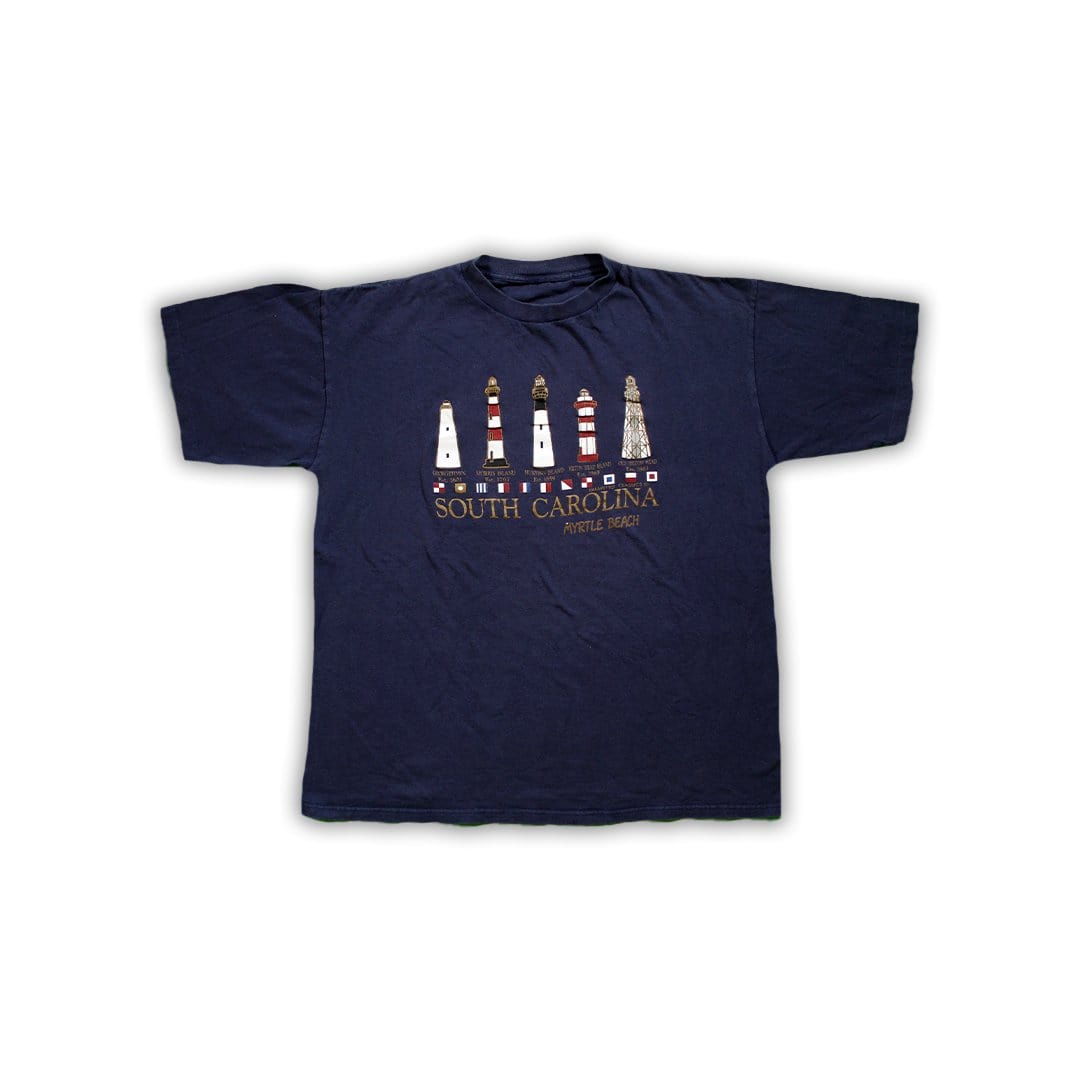Vintage South Carolina Myrtle Beach Light House Tee | Rebalance Vintage.