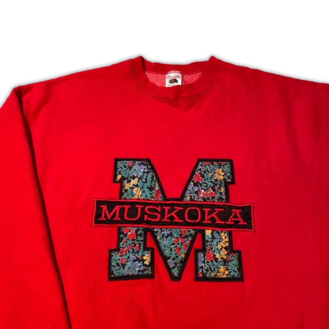 Vintage Muskoka Canada Embroidered Crewneck (XXL) | Rebalance Vintage.