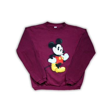 Vintage Magenta Mickey Mouse Crewneck | Rebalance Vintage.