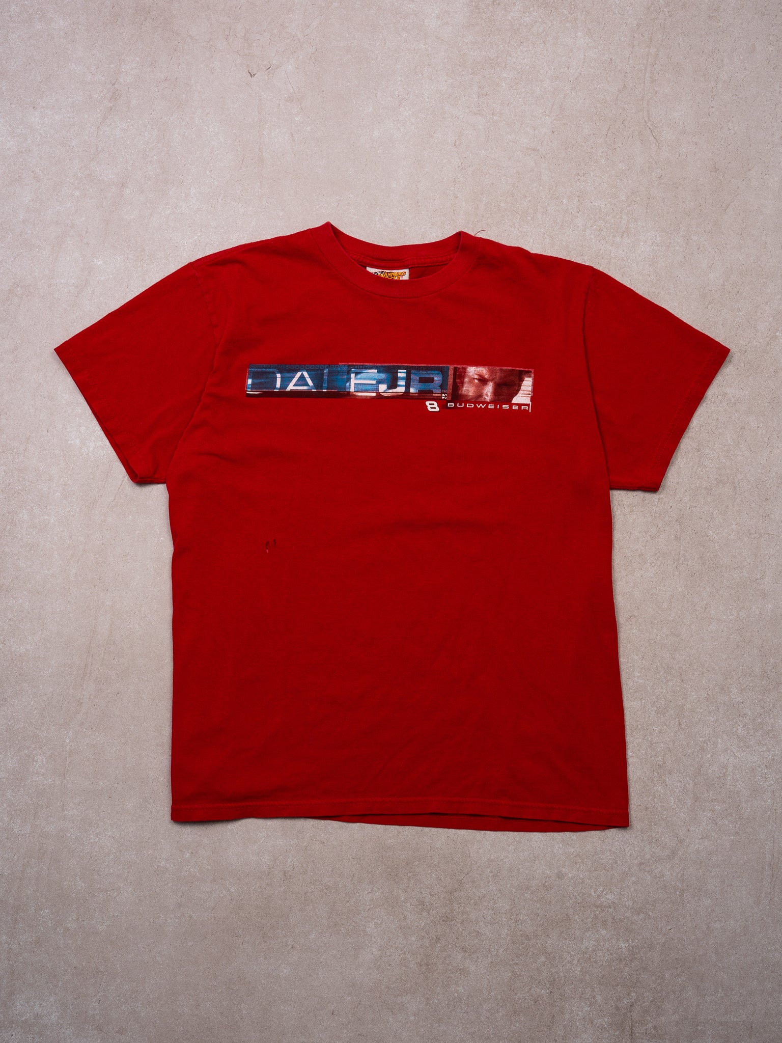 Vintage Red Dale Jr #8 Budweiser NASCAR Tee (M)